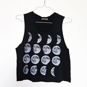 Moon Phase Tank Crop Top Muscle Tee